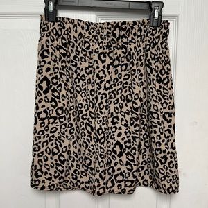 Leopard print skirt